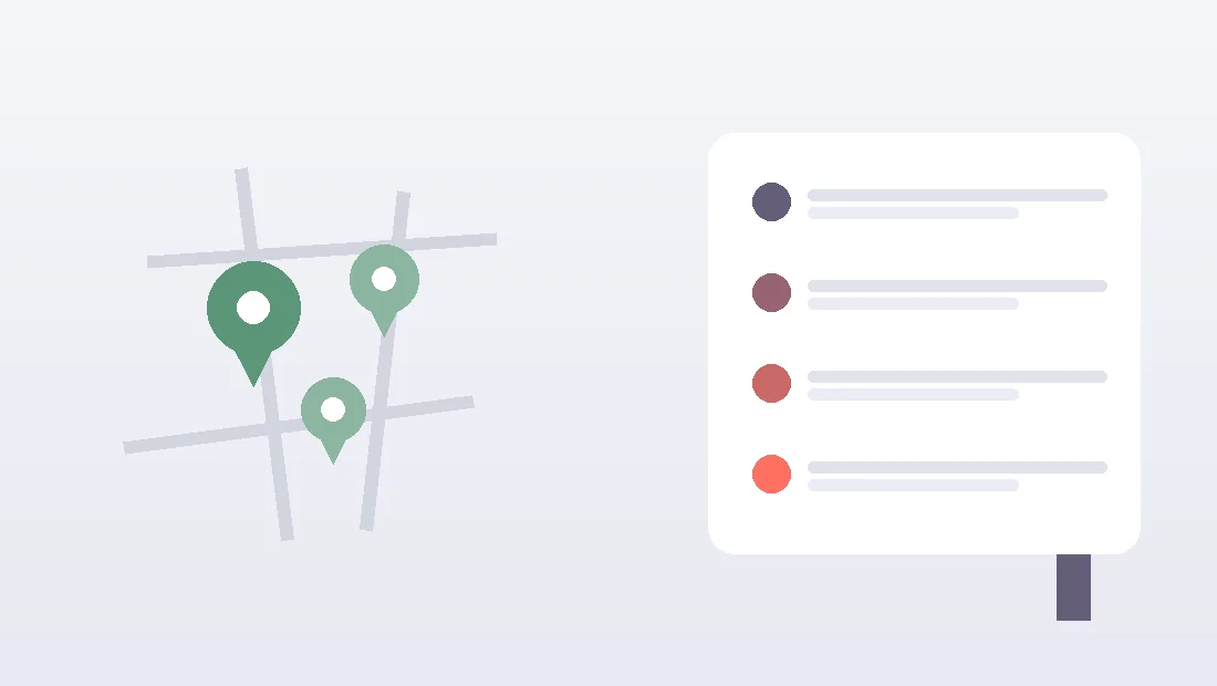 Pack local Google à Lille : trois fiches d'établissement affichées avec la carte de la métropole