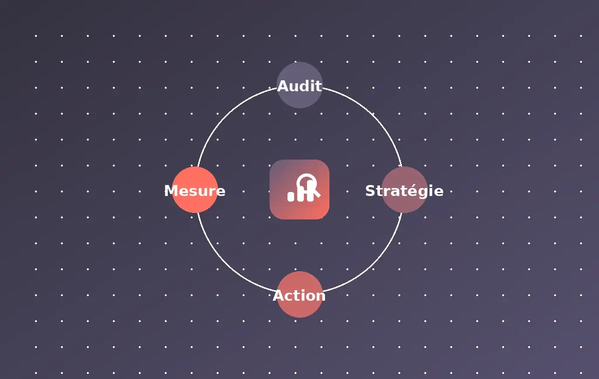 Méthode de l'agence de référencement à Lille : audit, stratégie, action et mesure pour un accompagnement expert